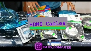 نمای نزدیک از کابل HDMI در ایساتیس کامپیوتر