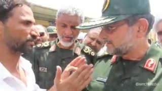 تشکر اهالی روستای سایه خوش هرمزگان از فرمانده نیروی دریایی سپاه میگه خدا حفظتون کنه