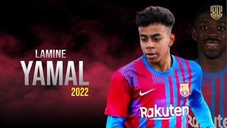 لامینه یامال معروف به دمبله جدید ( مهارت جادویی و گل ها )