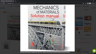 Mechanics of materials 8th edition Beer Johnston solutions manual pdf
