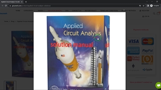 Applied Circuit Analysis 1st edition Matthew Sadiku solution manual pdf