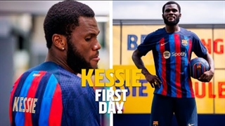 پشت صحنه معارفه فرانک کسیه در بارسلونا