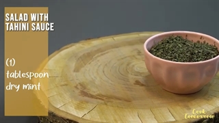 لیست مواد اولیه سالاد با سس تاهینی