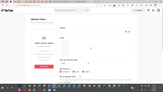 tiktok's cover and uploads sections turns to blank
