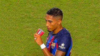 اولین بازی رافینیا دیاز برای بارسلونا مقابل اینتر میامی ( 29 تیر 1401 )