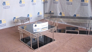 خرید ست جلو مبلی و عسلی استیل