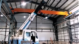 جرثقیل سقفی وزنه پل فلز+ساخت و نصب جرثقیل