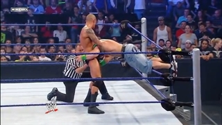 مسابقه رندی اورتن و جان سینا در breaking point 2009 سر کمربند wwe title