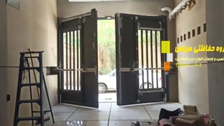 درب اتوماتیک لولایی با سیستم بلانکو،درب پارکینگ اتوماتیک،گروه حفاظتی سپاس