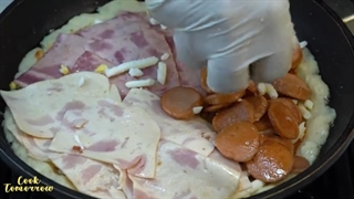 طرز تهیه پیتزا سیب زمینی