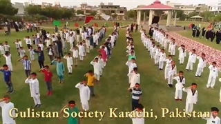 سرود جهانی سلام فرمانده در کراچی پاکستان