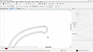 طراحی تابلو ال ای دی در کورل