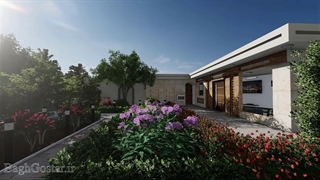 فیلم سه بعدی طراحی فضای سبز باغ ویلا | باغ گستر