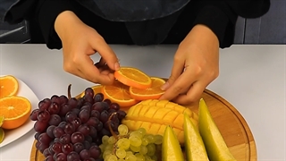 سینی مزه و پذیرایی گردان چوبی لوکس باکس