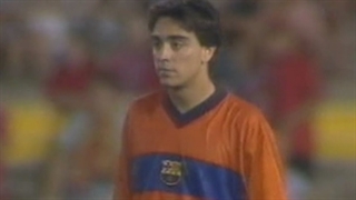 اولین بازی رسمی ژاوی هرناندر برای بارسلونا ( سال 1998 ) - آغاز یک افسانه