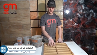 آموزش نصب سنگ آنتیک