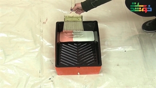 ایده نقاشی روی دیوار با رنگ دکوراتیو و شابلون