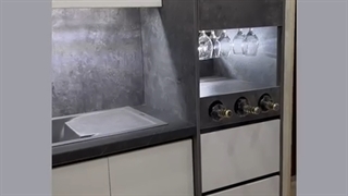 اجرای کابینت هایگلاس مات