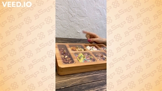خرید اردوخوری مستطیل چوبی ۶ خانه
