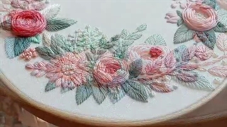 گلدوزی رو دیوارکوب / فِلیچه