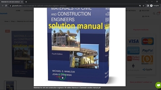 Materials for civil and construction engineers 4th edition Mamlouk & Zaniewski solution manual pdf