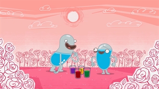 کارتون خنده دار HYDRO and FLUID هیدرو و فلوئد “آبی و مایع”