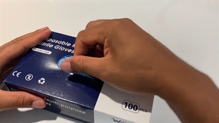 دستکش نیتریل آبی