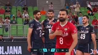 هایلات بازی والیبال دو تیم ایران و مصر در قهرمانی جهان 2022