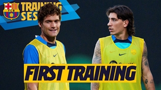 تمرین روز جمعه با حضور هکتور بیرین و مارکوس آلونسو