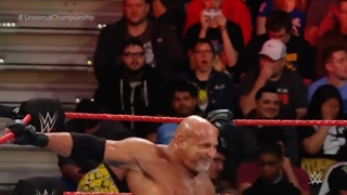 مسابقه کوین اونز و Goldberg در fastlane 2017 سر کمربند universal title