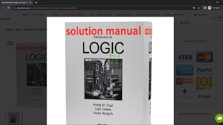 mathematical introduction to logic copi solutions manual