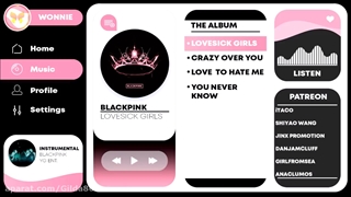 ورژن بی کلام اهنگ love girls از blackpink