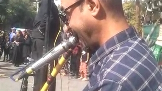 نی نوازی  عبدالرضا سلجوقی نژاد _ مجلس شبیه خوانی بازار شام _ اربعین حسینی صفر1444/ شهریور 1401 _ مزار حاج قاسم سلیمانی کرمان