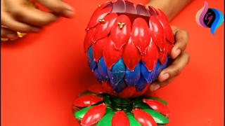 ساخت گل با ظروف دور ریختنی