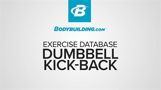 جفت دمبل کیک بک Dumbbell Kick-Back