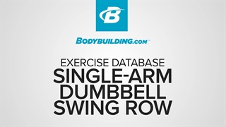 اره ای دمبل تک دست نوسانی Single-Arm Dumbbell Swing Row
