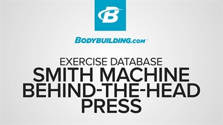 پرس شانه از پشت دستگاه اسمیت Smith Machine Behind-The-Head Press
