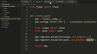 Python Website Full Tutorial - Flask, Authentication, Databases & More