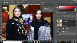 سلکت وسانسور صورت درفتوشاپ آموزش بهمن جولائی