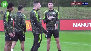 تمرینات شاداب منچستری ها پیش از دیدار با اومونیا