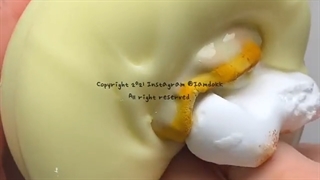 اسلایم کیوت جدید::اسلایم جدید و کیوت لیمویی::اموزش ساخت اسلایم لیمویی با خمیر کلی