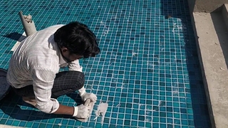 بندکشی استخر با مصالح جدید