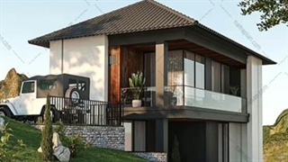 طراحی ویلا دوبلکس در شیب (دکتر یعقوبی) لیپوماتیک