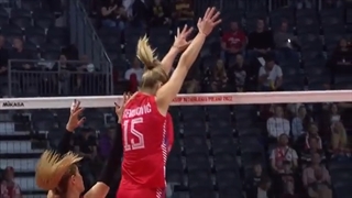 هایلایت بازی دو تیم صربستان - امریکا، نیمه نهایی رقابت های قهرمانی والیبال بانوان جهان 2022