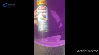 رنگ کردن لگن پلاستکیی و تبدیل ظاهر آن به گالوانیزه!!