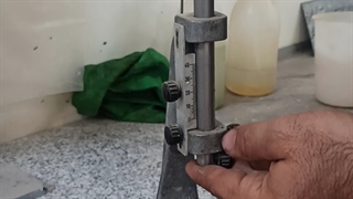 کار با دستگاه ویکات تست سیمان -