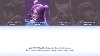 لیریک اهنگ پاپ استار K/DA