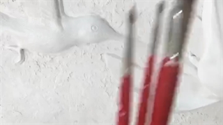 گچبری مدرن طرح مرغ مگسخوار