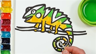 آموزش نقاشی آفتاب پرست