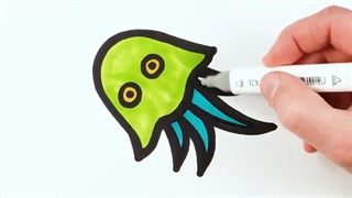 نقاشی هشت پا